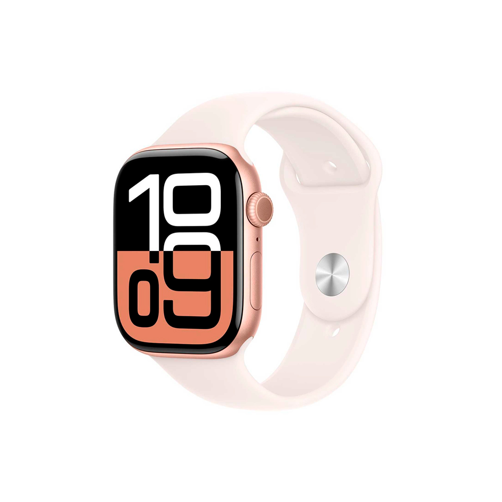 APPLE WATCH S10 42MM GPS MWWH3LW A ROSE ALUM LIGHT BLUSH SPORT BAND S M